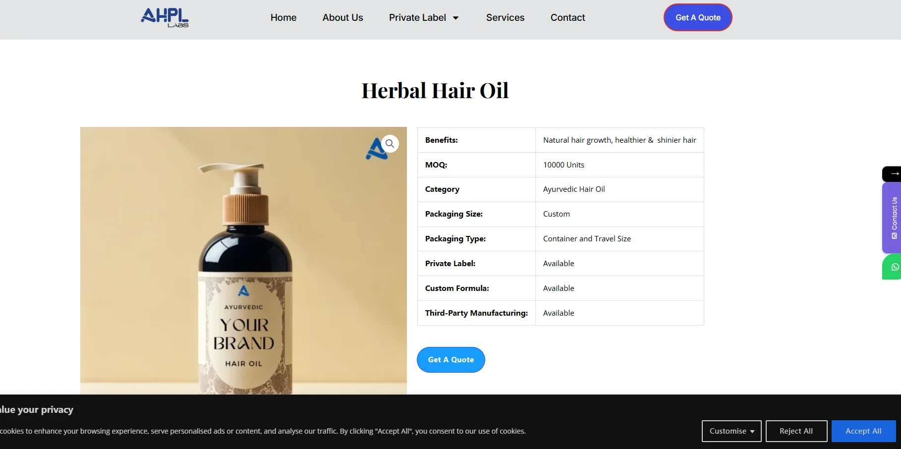 Top 10 Private Label Hair Oil Manufacturers in India